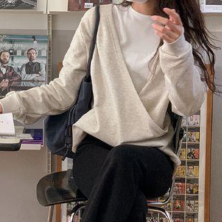 Wrap Front Sweatshirt
