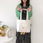 Duck Embroidered Canvas Tote Bag