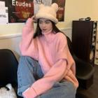 Turtleneck Zip-up Knit Jacket