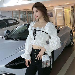 Square Neck Crop Top / Capri Pants