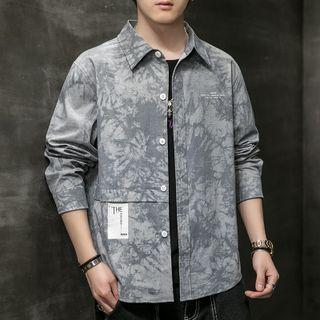 Ink Print Shirt Jacket