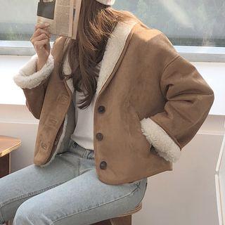 Shawl Collar Single-breasted Jacket As Shown In Figure - One Size