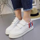 Striped Velcro Canvas Sneakers
