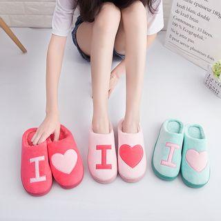 Furry Applique Slippers