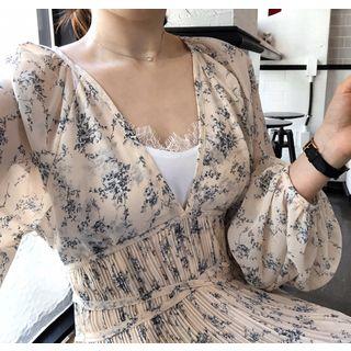 Spaghetti-strap Crochet-trim Camisole Top