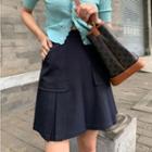 Double-pocket Mini A-line Skirt