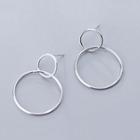 925 Sterling Silver Loop Drop Earring 1 Pair - Earring - One Size