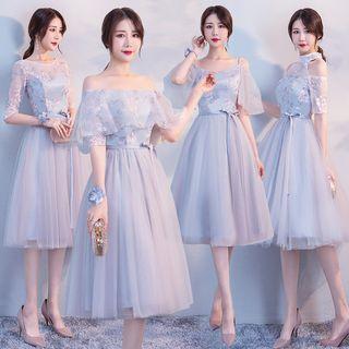 Short-sleeve A-line Cocktail Dress (various Designs)