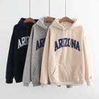 Long-sleeve Hooded Applique Top