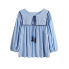 Tassel Long Sleeve Blouse