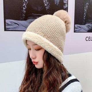 Pompom Fleece Beanie