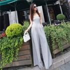 Wide-leg Tube Jumpsuit