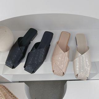 Quilted Flat Mules