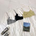 Set: Short-sleeve T-shirt + Strappy Midi Chiffon Dress