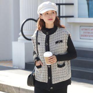 Pocket Detail Cardigan As Shown In Figure - One Size