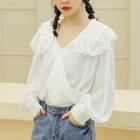 Collared Puff Sleeve Blouse