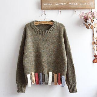 Fringed M Lange Sweater