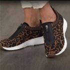Leopard Print Wedge Sneakers