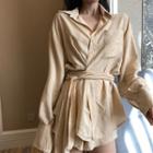 Set: Plain Shirt + Shorts As Shown In Figure - One Size