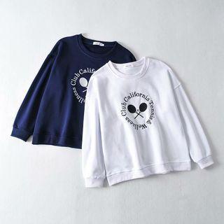 Tennis Embroidered Pullover