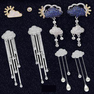 Rhinestone Cloud Earring (various Designs)