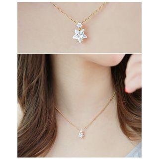Rhinestone Star-pendant Necklace