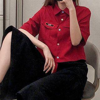 Set: Short-sleeve Shirt + Cargo Gaucho Pants