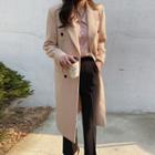 Single-breasted Tailored Long Blazer With Belt