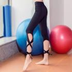 Ankle Tie Cropped Yoga Pants