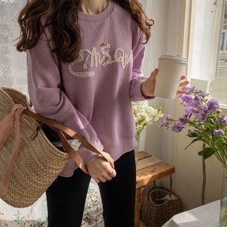 Raglan Lace-detail Sweatshirt