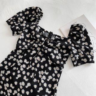 Daisy-print Mini Dress