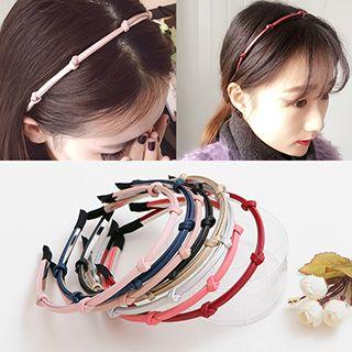 Knot Faux Leather Hair Band