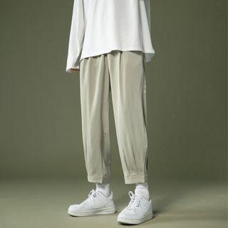 Plain Gathered Cuff Sweatpants