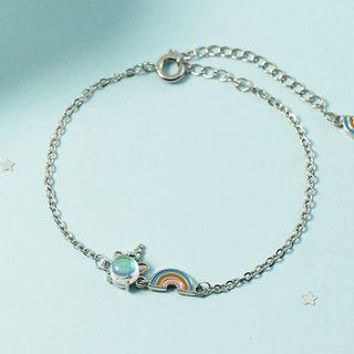 Unicorn & Rainbow Bracelet As Shown In Figure - One Size