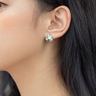 Non-matching Bird & Chain Earring 1 Pair - Non-matching Bird & Chain Earring - One Size