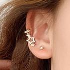 Non-matching Star Stud Earring 1 Pair - Tight - Clip-on Earrings - Stars - One Size