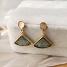 Gemstone Earring 1 Pair - S925 Silver Needle - Earring - Blue - One Size