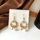 Bird Faux Pearl Alloy Dangle Earring 1 Pair - Gold - One Size