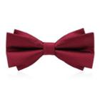 Layered Bow Tie Dark Red - One Size
