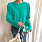 Colored Loose-fit Long-sleeve T-shirt