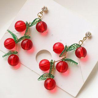 Faux Crystal Fruit Dangle Earring 1 Pair - One Size