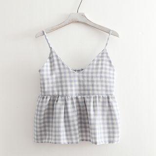 Check Camisole Top