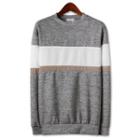 Color-block Knit Pullover