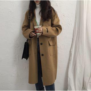 Turtleneck Long-sleeve Blouse