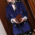Set: Double Breasted Coat + Scarf
