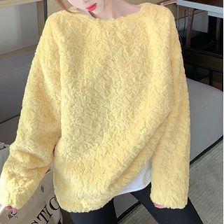 Fleece Sweater Yellow - One Size