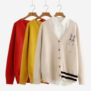 Rabbit Jacquard Cardigan