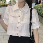 Lace Panel Cargo Blouse / Lace Panel Cargo Jumpsuit