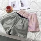 Glitter High-waist Wide-leg Shorts