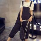 Cropped Pinafore Playsuit